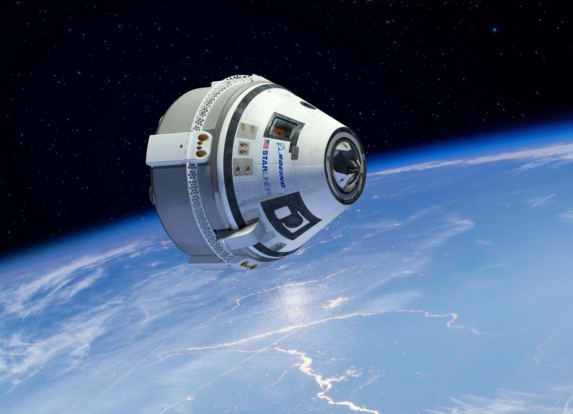 Space Launch Now Boeing Starliner OFT2 Docking